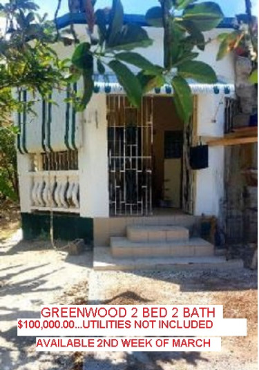 GREENWOOD 2 BED 2 BATH UNFURNISHED $100,000