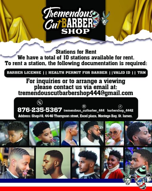 Barber Station For Rent