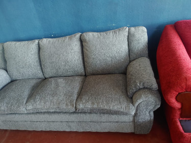 Sale!!! Grey 3 Seater Sofa Couch Newly Upholstered