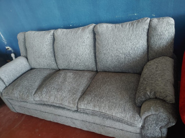 Sale!!! Grey 3 Seater Sofa Couch Newly Upholstered