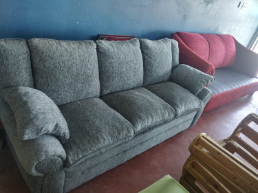 Sale!!! Grey 3 Seater Sofa Couch Newly Upholstered