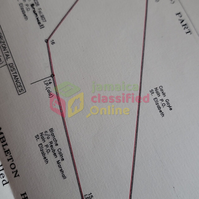 Over 1 Acre Of Land For Sale In Nain St Elizabeth