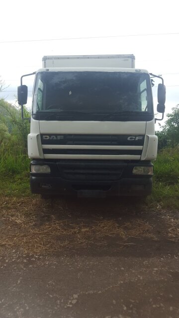DAF BOX TRUCK AND LEYLAND DUMP TRUCK