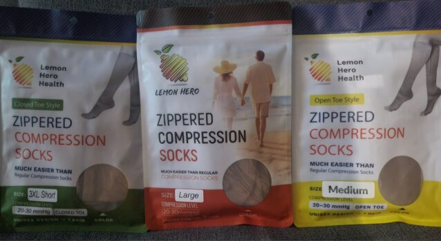 Zippered Compression Socks