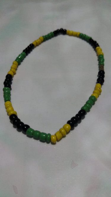 Jamaican Flag Color Necklaces And Bracelet Set 
