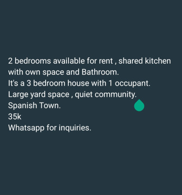 2 Bedroom 1 Bath, Spanish Town