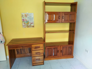 BOOKSHELF+DESK