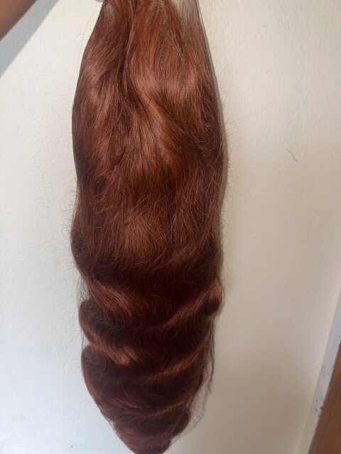 30inch Ginger Frontal Human Hair 200 Density Wig