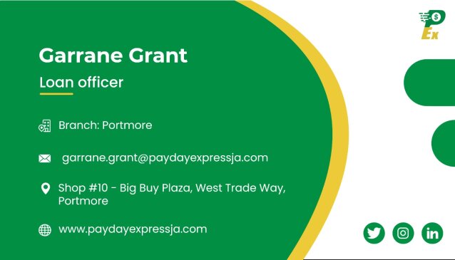*Paydayexpress* Garrane Grant Loans Shop #9 15 Eastwood Park Road Kingston