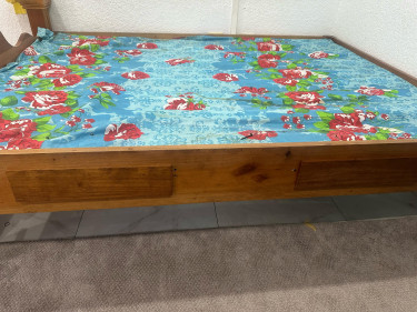 Queen Size Cedar Wood Bed Frame $30,000 Call 87656