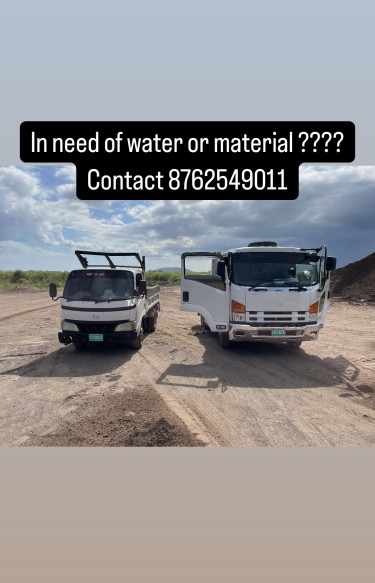 Materal Delivery, Water And Removal Services 