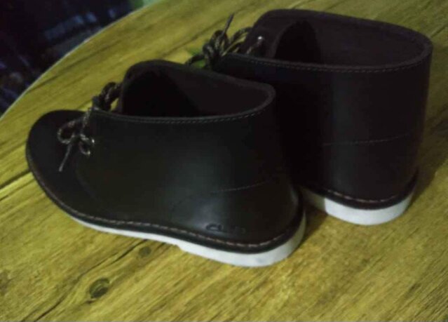 Original Black Leather Desert Clarks