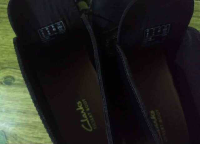 Original Black Leather Desert Clarks