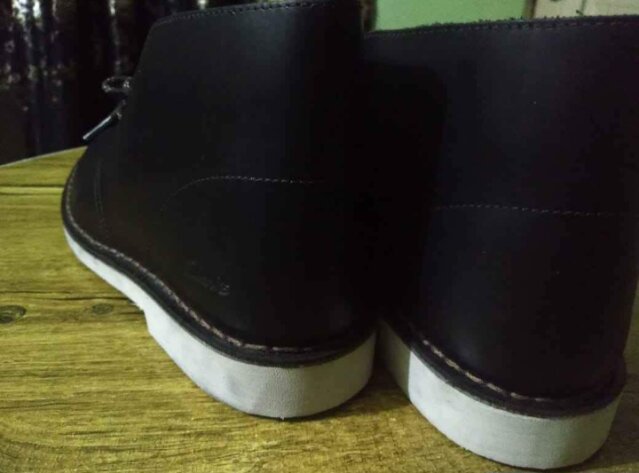 Original Black Leather Desert Clarks