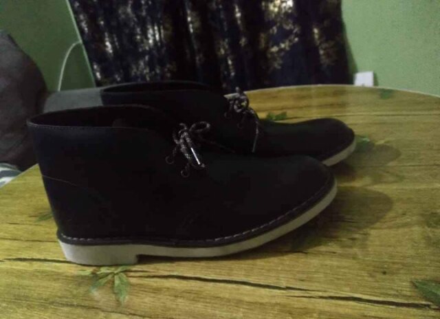 Original Black Leather Desert Clarks