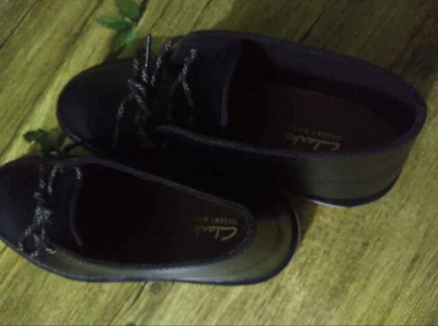 Original Black Leather Desert Clarks