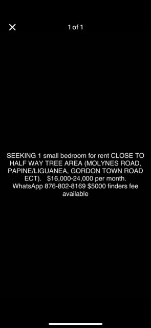 ME NEED 1 Bedroom IN JUNE TO LIVE