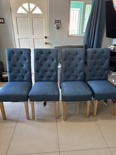 4 Plus Blue Dining Room Chairs