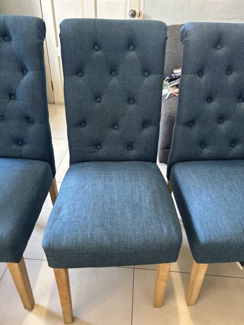 4 Plus Blue Dining Room Chairs