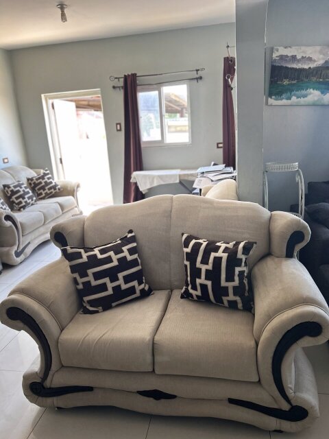 3 Piece Cream Beige Sofa