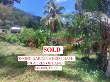 SPRING GARDEN  5 Bedroom 4 BATH 0.8 ACRES Houses Montego Bay