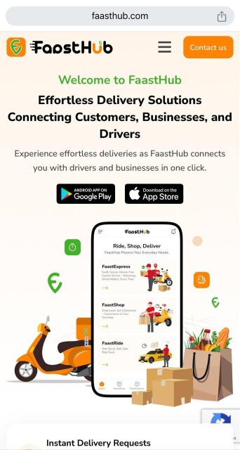 FaastHub Delivery Service App