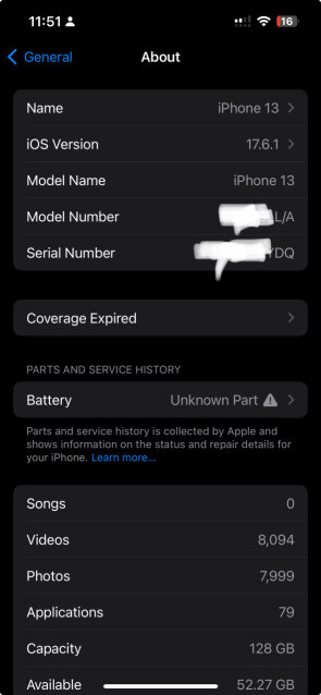 IPHONE 13 128GB 67000