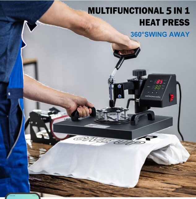 5 In 1 Heat Press Machine 15×15