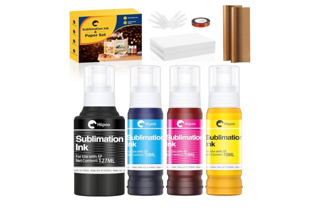 Sublimation Starter Set - Ink, Paper, Tape, Ect