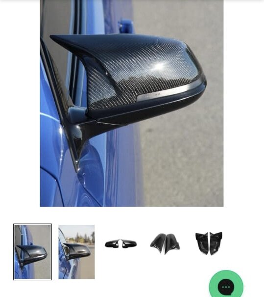 Carbon Fiber Front Skirting And Mirror