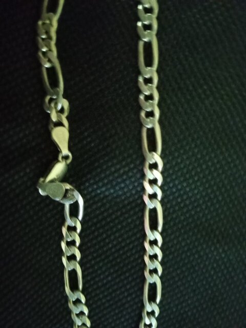 925 Sterling Silver Solid Figaro Chain