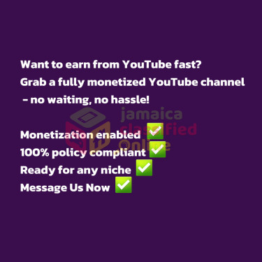 Monetized YouTube Channels Commercial 12,000