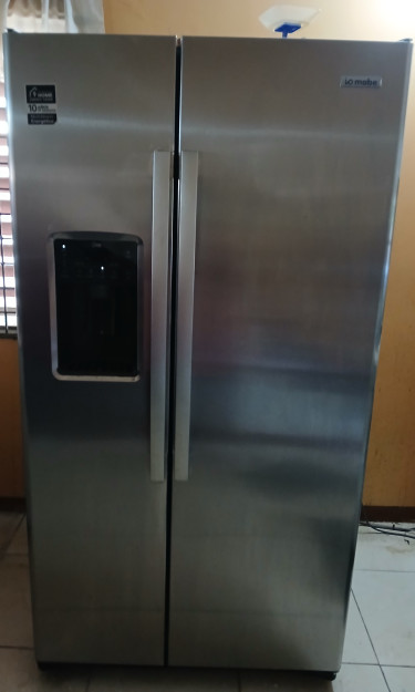 Mabe 25 Ct Ft Side By Side Stainless Steel Fridge