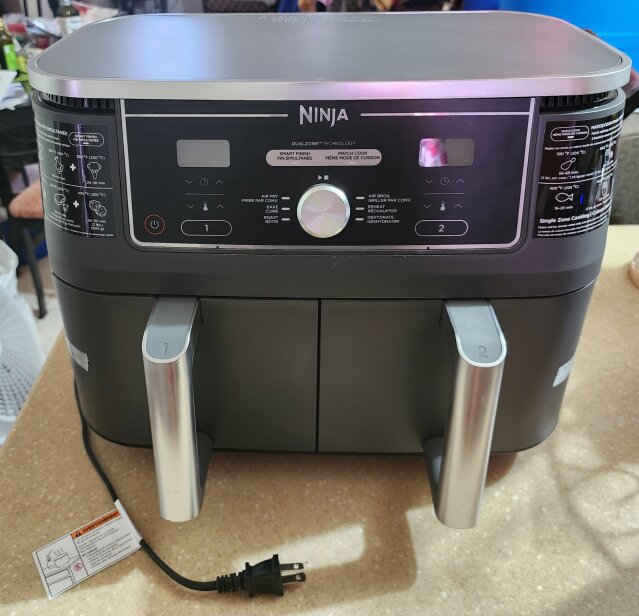Ninja 10 QT (grey) Dualzone XL 2-Basket Air Fryer