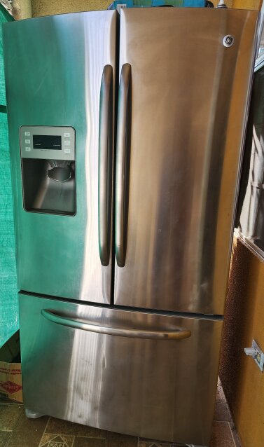 GE 3-Door Stainless Steel Refrigerator