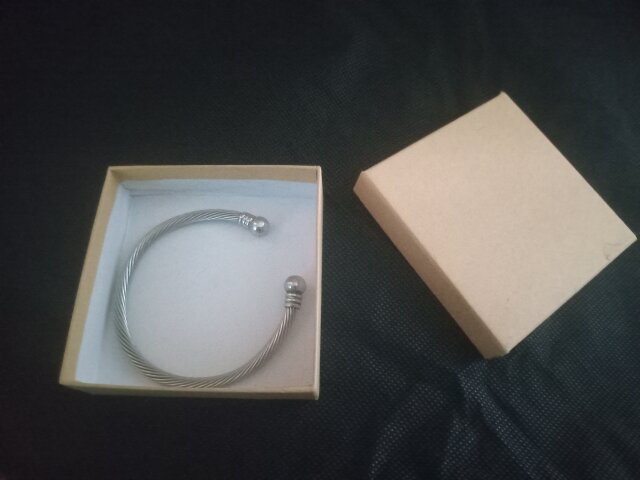Pure Silver Torque Bangle Bracelet