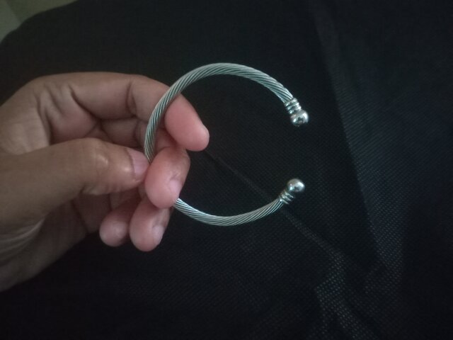 Pure Silver Torque Bangle Bracelet