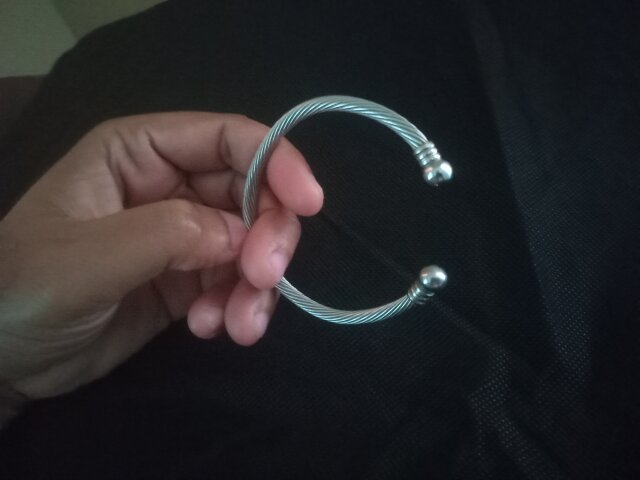 Pure Silver Torque Bangle Bracelet