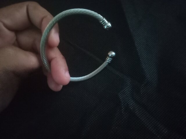 Pure Silver Torque Bangle Bracelet