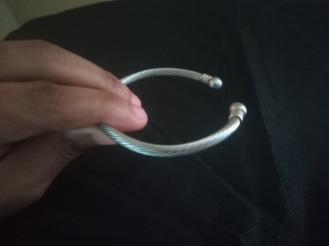 Pure Silver Torque Bangle Bracelet