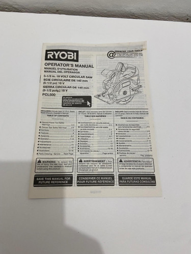 Ryobi Circular Saw Cordless (MOBAY)