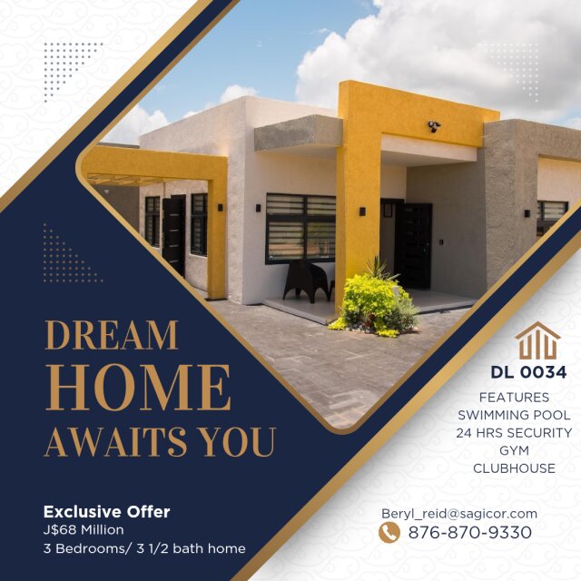 3 Bedrooms,  3 1/2 Bath