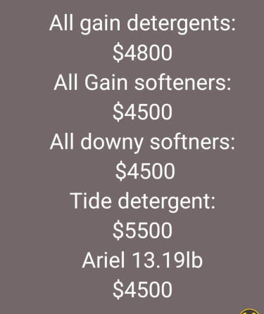 Laundry Detergent And Fabric Softeners 