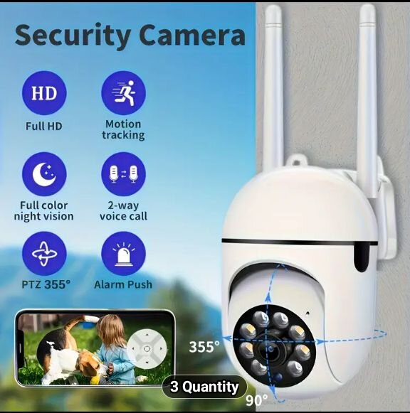 360° WiFi Smart Security Cameras] Smart Home & Surveillance Portmore