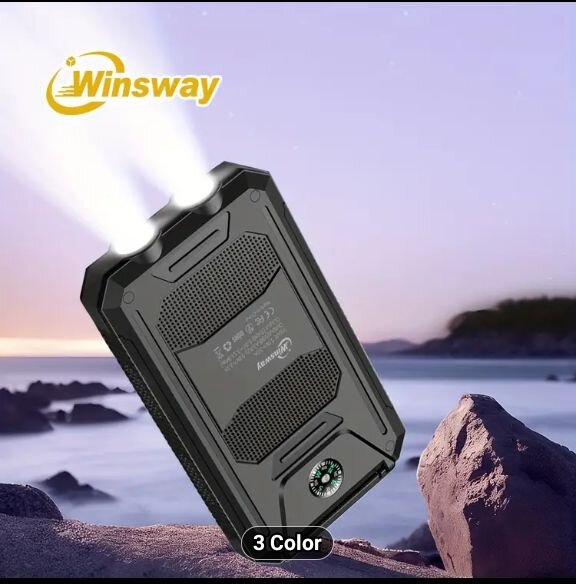 Solar Power Bank (10000mAh) Snap Design