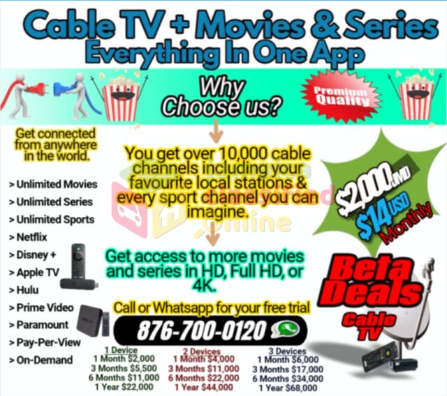 Firestick 4K - Comes With 1 Month Cable Service