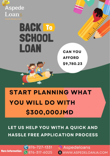 Back To School Loan Sale Loans Cross Roads Kingston Jamaica 