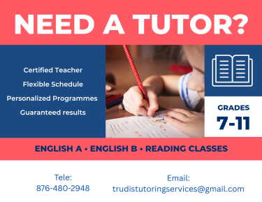 Private English Tutoring  Schools Spanish Town 