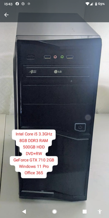 Intel I5 PC Desktops Half Way Tree