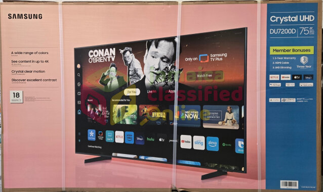 75 Inch Samsung TV TV Vineyard Town Area